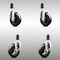 Service Caster 4 Inch 316SS Soft Rubber Swivel 1-1/4 Inch Expanding Stem Caster Brake SCC, 2PK SCC-SS316EX20S414-SRS-2-TLB-2-114 - alternate 1